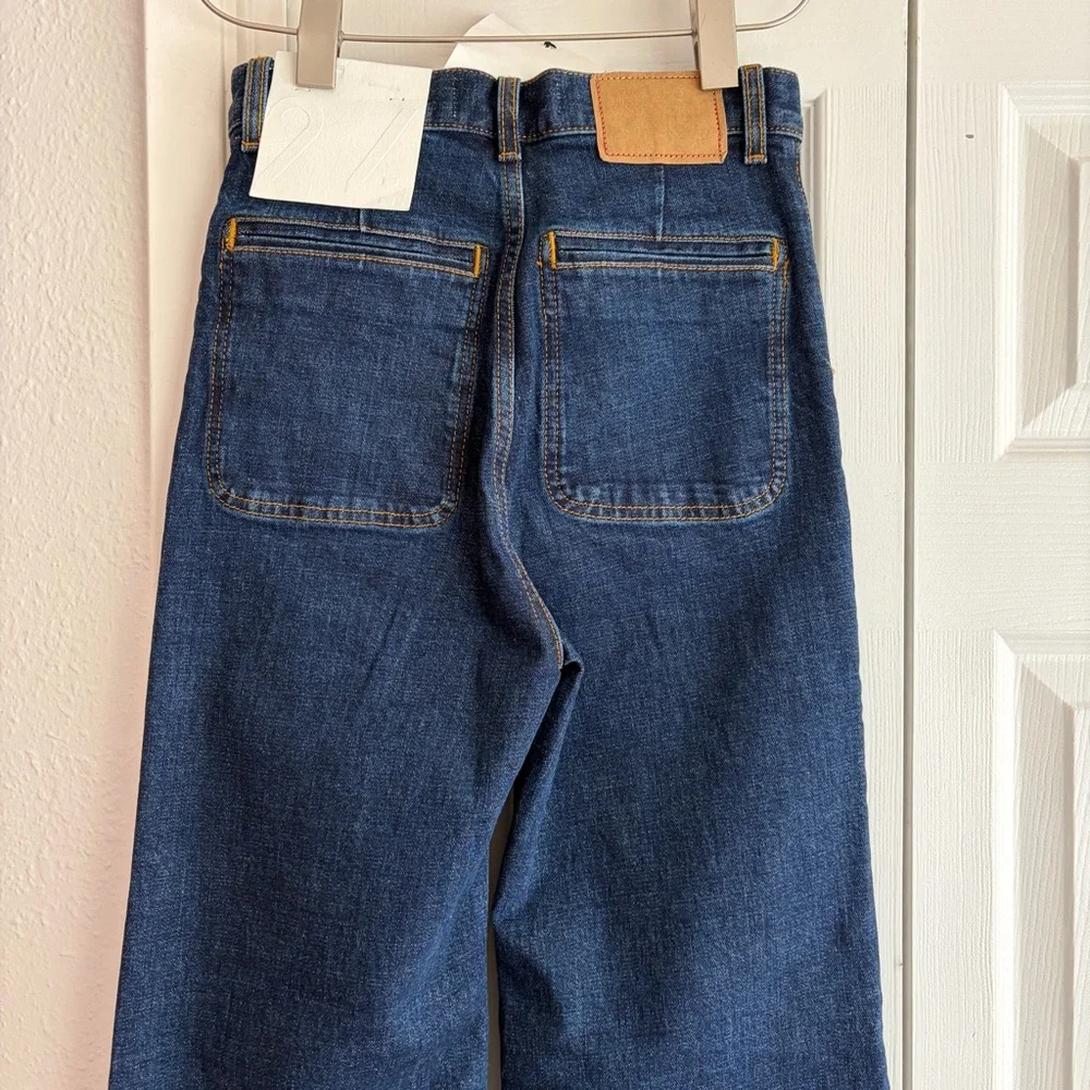 NWT Jeanerica Roma High Waisted Wide Leg Two Weeks Blue Jeans 24 Tuckernuck